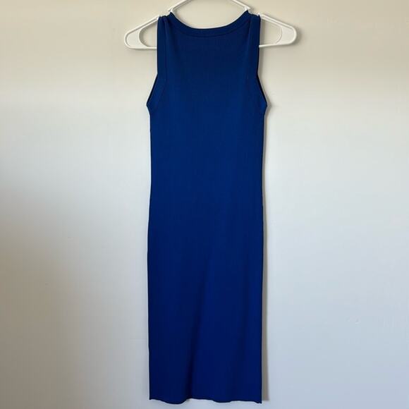 Helmunt Lang Blue Stretch Bodycon Dress Size: XS - Picture 5 of 6